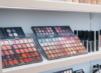 make up on a store shelf